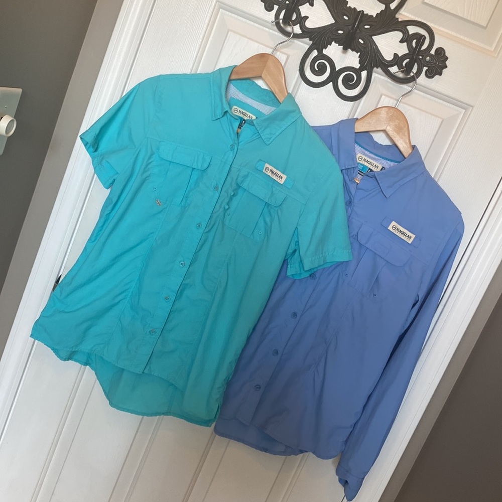 2 Magellan Fish Gear Shirts